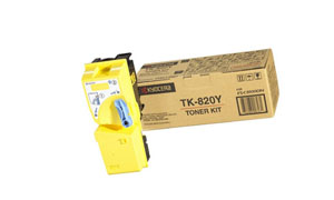 заправка картриджа Kyocera TK-820Y (1T02HPAEU0)