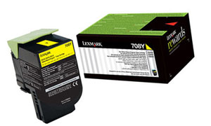 заправка картриджа Lexmark 708Y (70C80Y0)