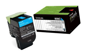 новый картридж Lexmark 808C (80C80C0)