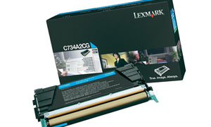 новый картридж Lexmark C734A2CG