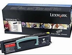 новый картридж Lexmark X203A21G