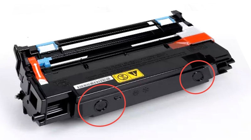 DK-1150 или DK-1170 отверстия отработанного тонера Изображение DK-1150 или DK-1170 отверстия отработанного тонера